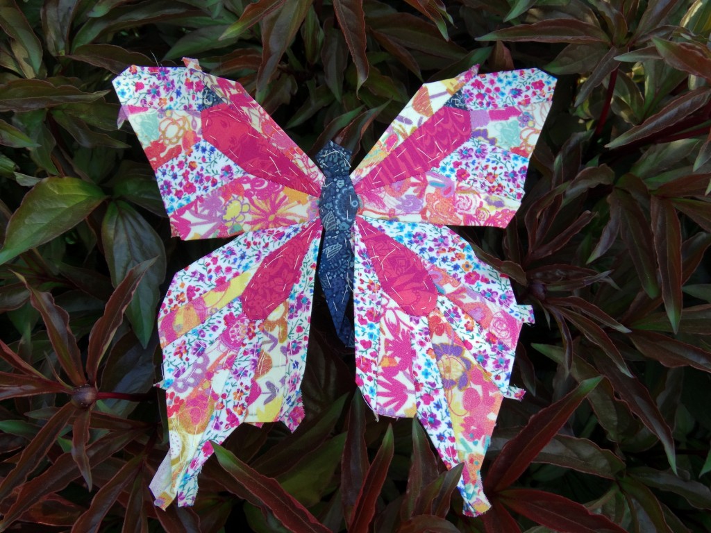 EPP Butterfly in Liberty lawn pinks - Mud, Pies and Pins