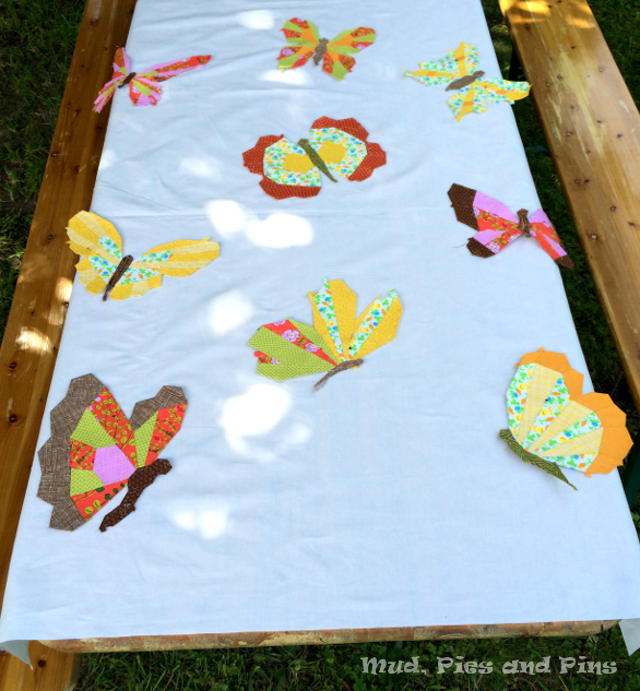 Fluttering, an EPP Butterfly Quilt | Mud, Pies and Pins