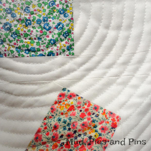 "Tumbled" Liberty mini quilt | Mud, Pies and Pins