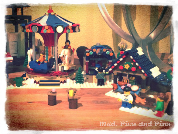 Lego carousel and Christmas market | Mud, Pies and Pins