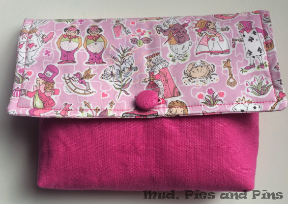 Alice in wonderland Pouch by Mud, Pies and Pins