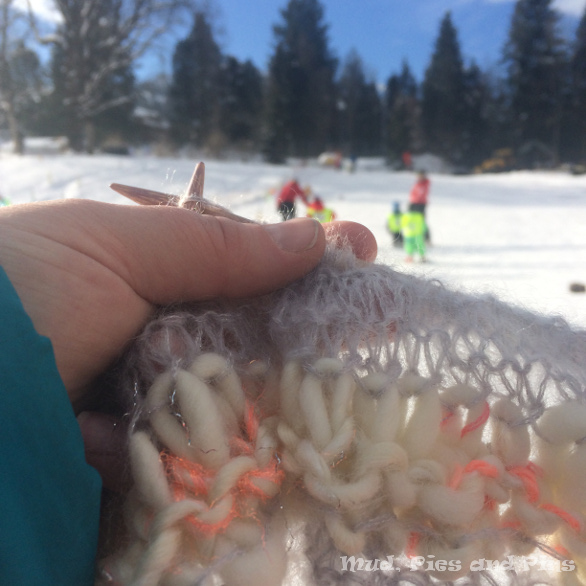 Knitting in the snow | Mud, Pies and Pins