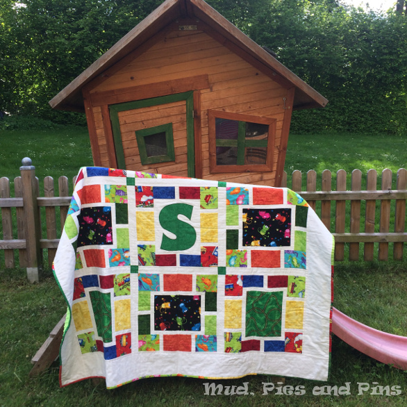 Trains and cats boy's quilt | Mud, Pies and Pins