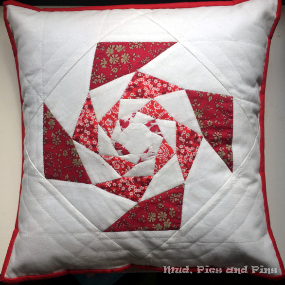 Red Liberty Spinning Lotus Pillow | Mud, Pies and Pins