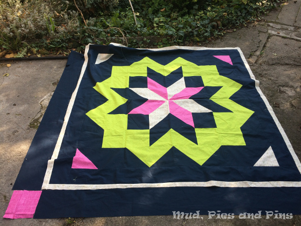 "Acid Star" star surround quilt | Mud, Pies and Pins