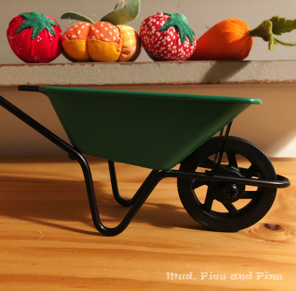 Fruit and Veg pincushions and mini wheelbarrow | Mud, Pies and Pins