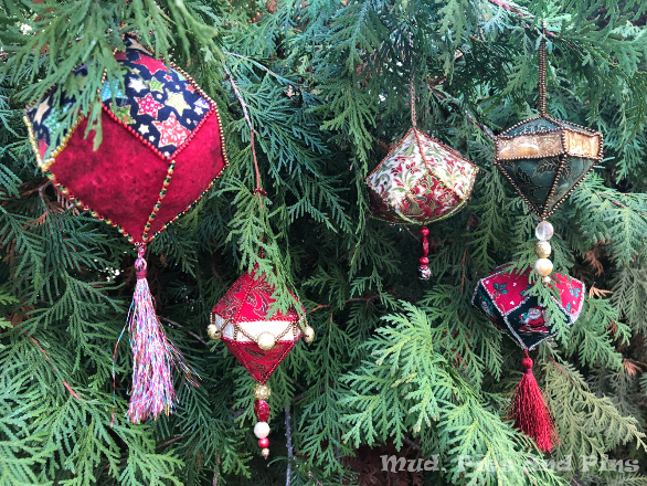 Beaded EPP Ornaments | Mud, Pies and Pins