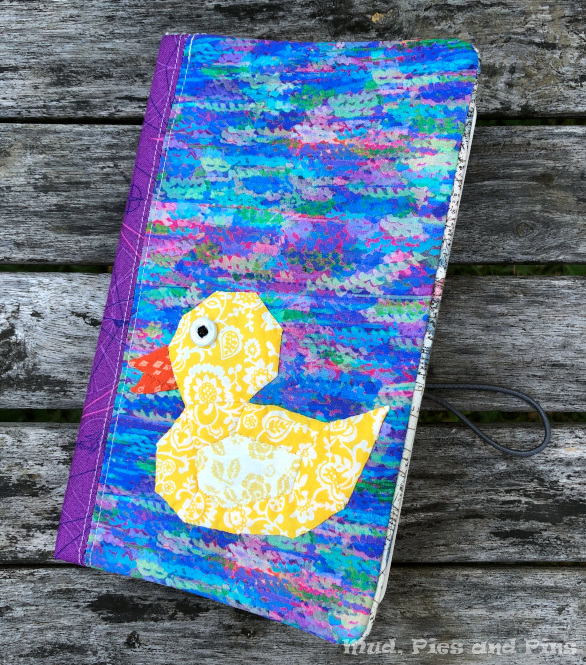 Quack! on a covered notebook | Mud, Pies and Pins