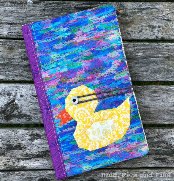 Quack! on a covered notebook | Mud, Pies and Pins