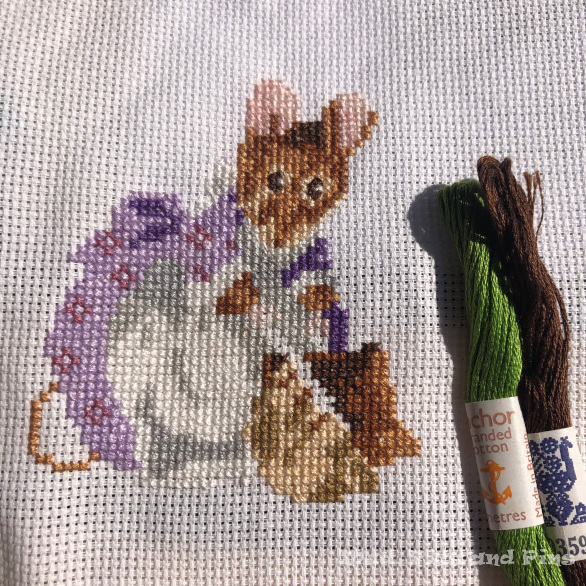 Hunca Munca cross stitch  | Mud, Pies and Pins