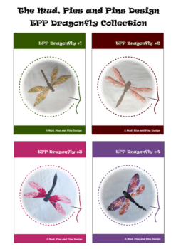 EPP Dragonfly patterns | Mud, Pies and Pins